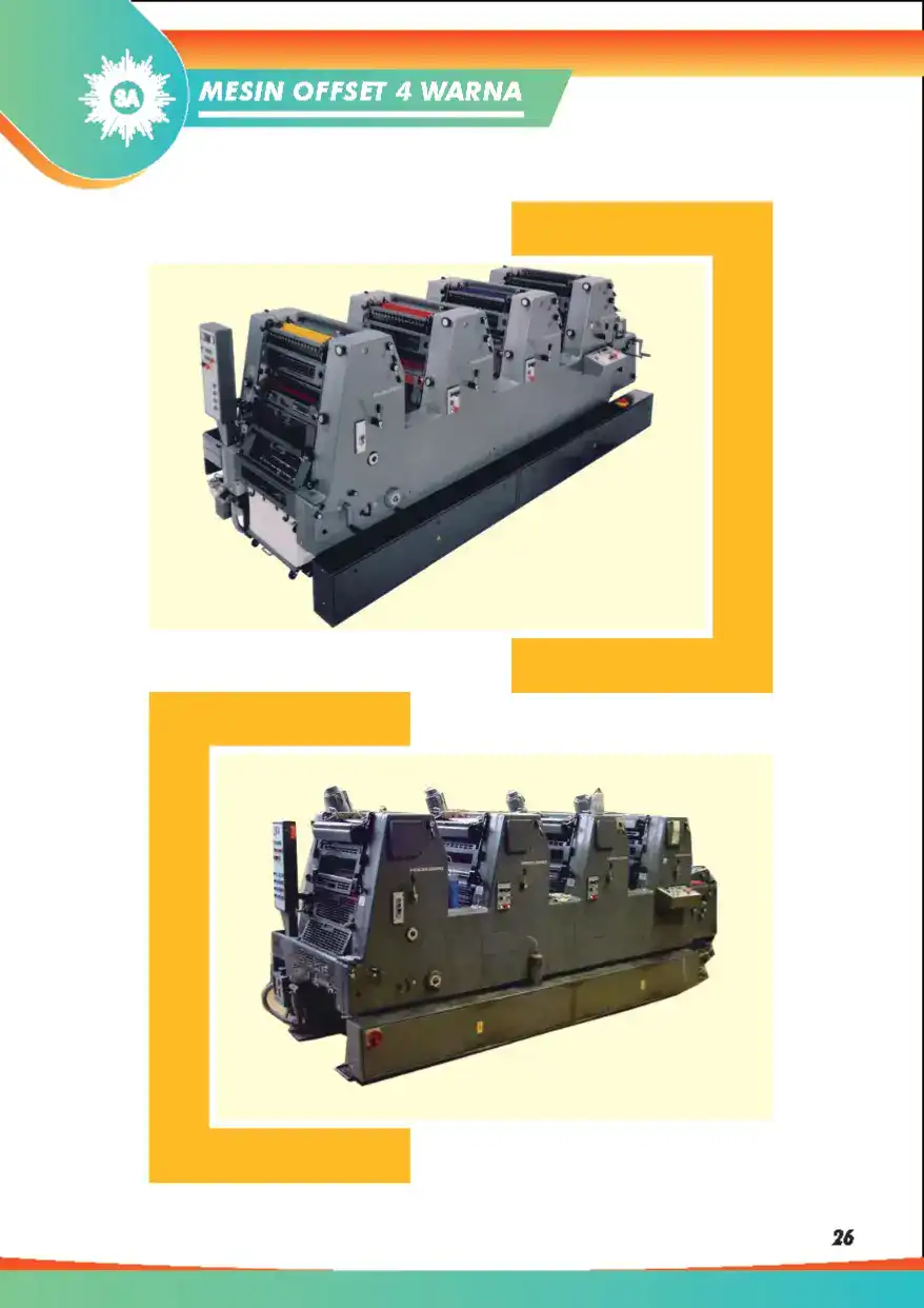 Mesin Offset 4 Warna