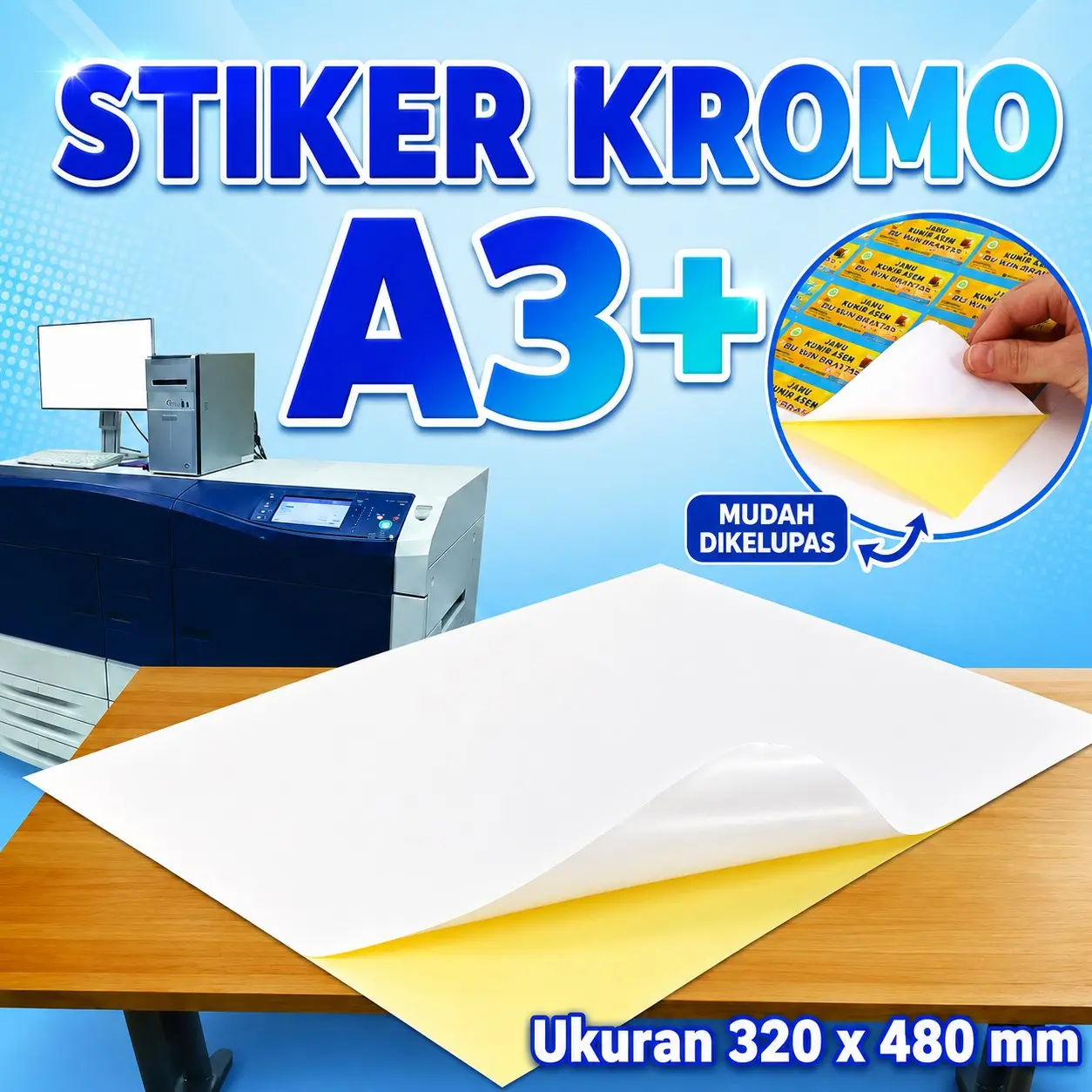 Stiker Kromo A3+